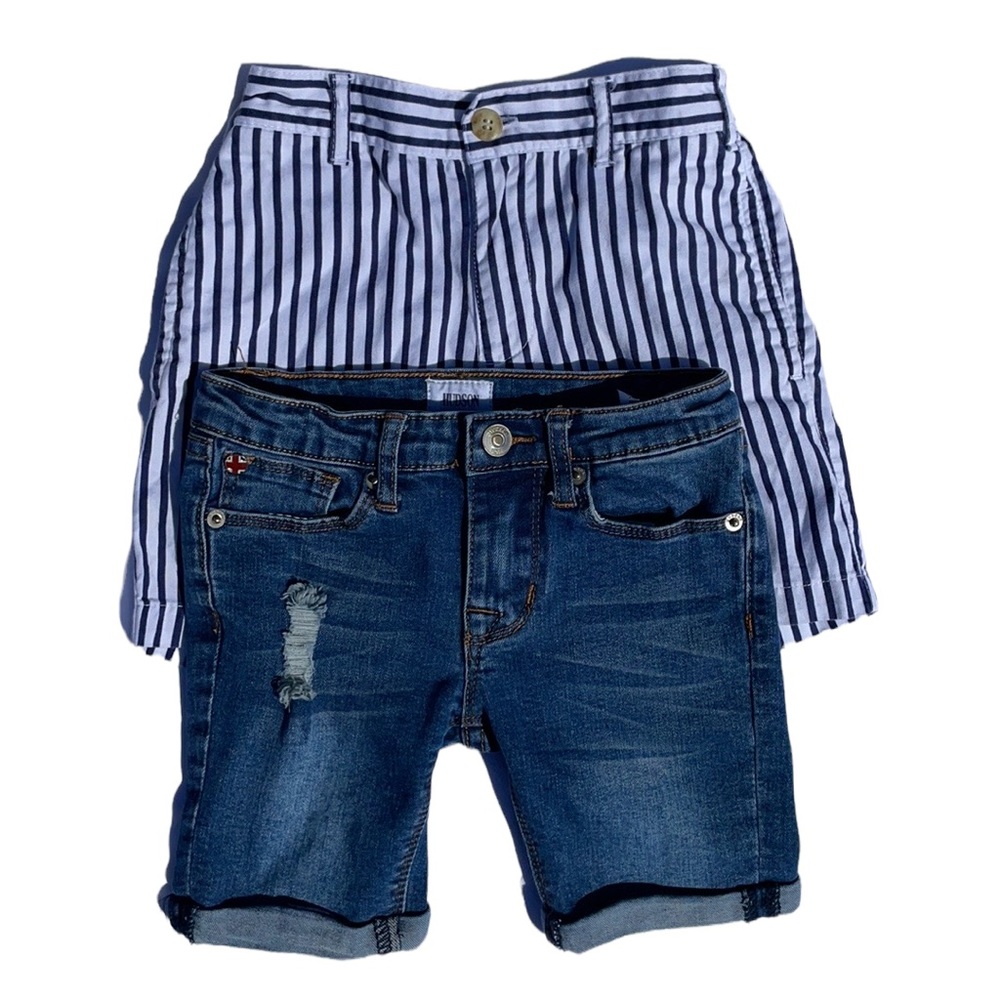 Stylish girls shorts Bundle (Hudson distressed denim & Kitestrings).